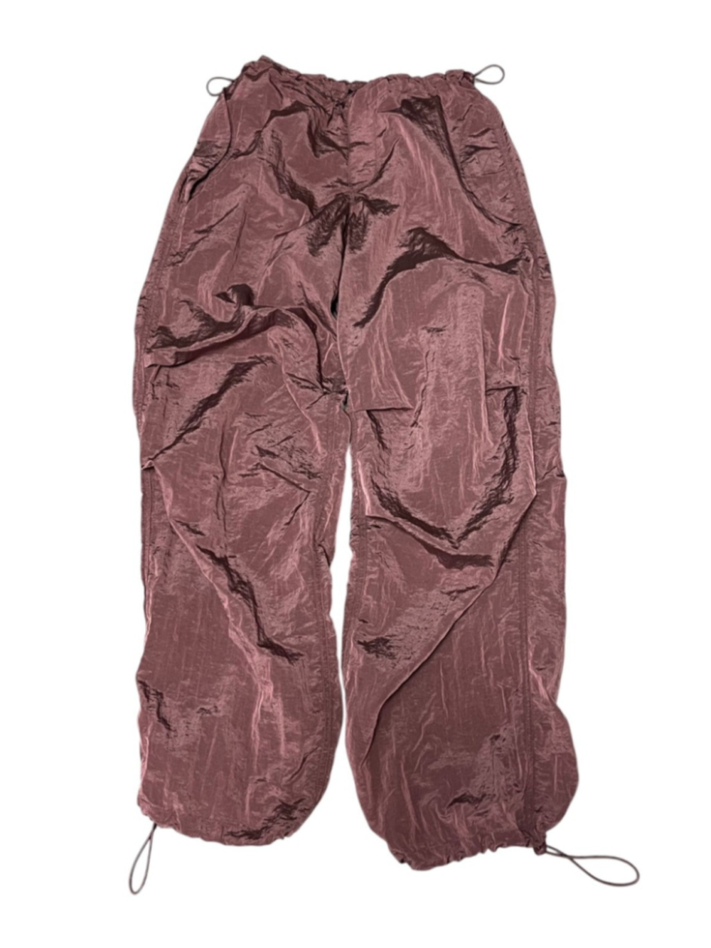 iets frans Shiny Pink Parachute Tech Pants Joggers Size XXS NWOT - Picture 4 of 7